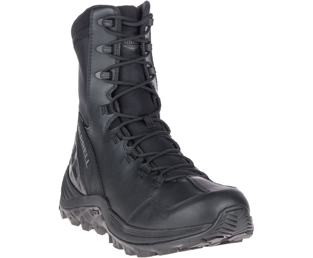 Kozaki Merrell Męskie Czarne - Rogue 8\" Waterproof Tactical - 518306-WEN